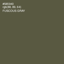 #585940 - Fuscous Gray Color Image